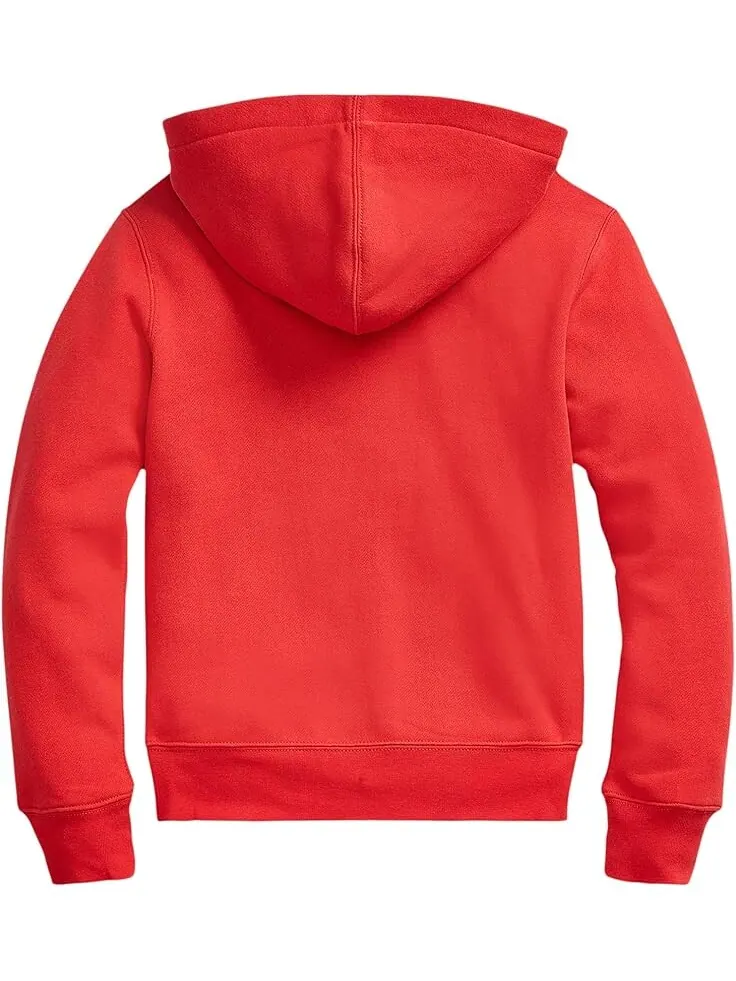 Худи Polo Ralph Lauren Kids Cotton-Blend-Fleece Hoodie — изображение 2 из 4, красный
