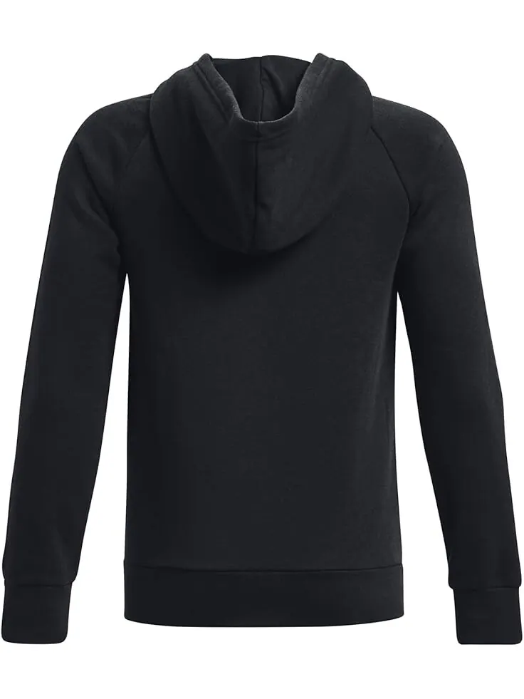 Худи Under Armour Kids Rival Fleece Full Zip Hoodie — изображение 2 из 2, черный/белый