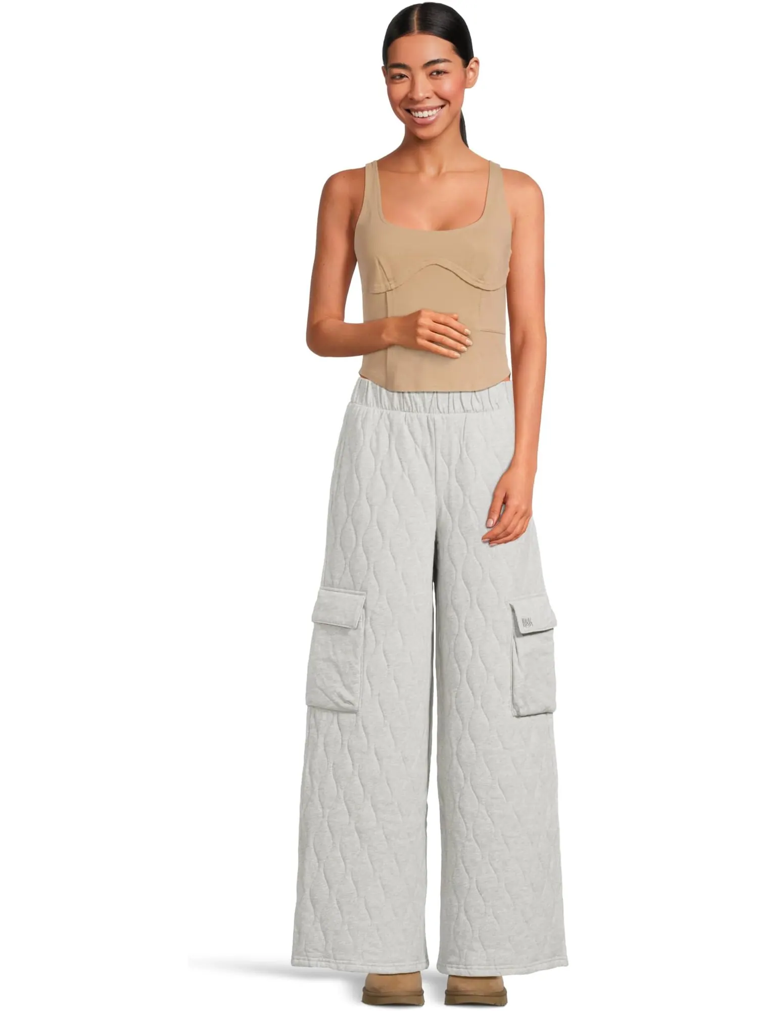 Топ UGG Lennox Tank Top — изображение 5 из 5, серебристый