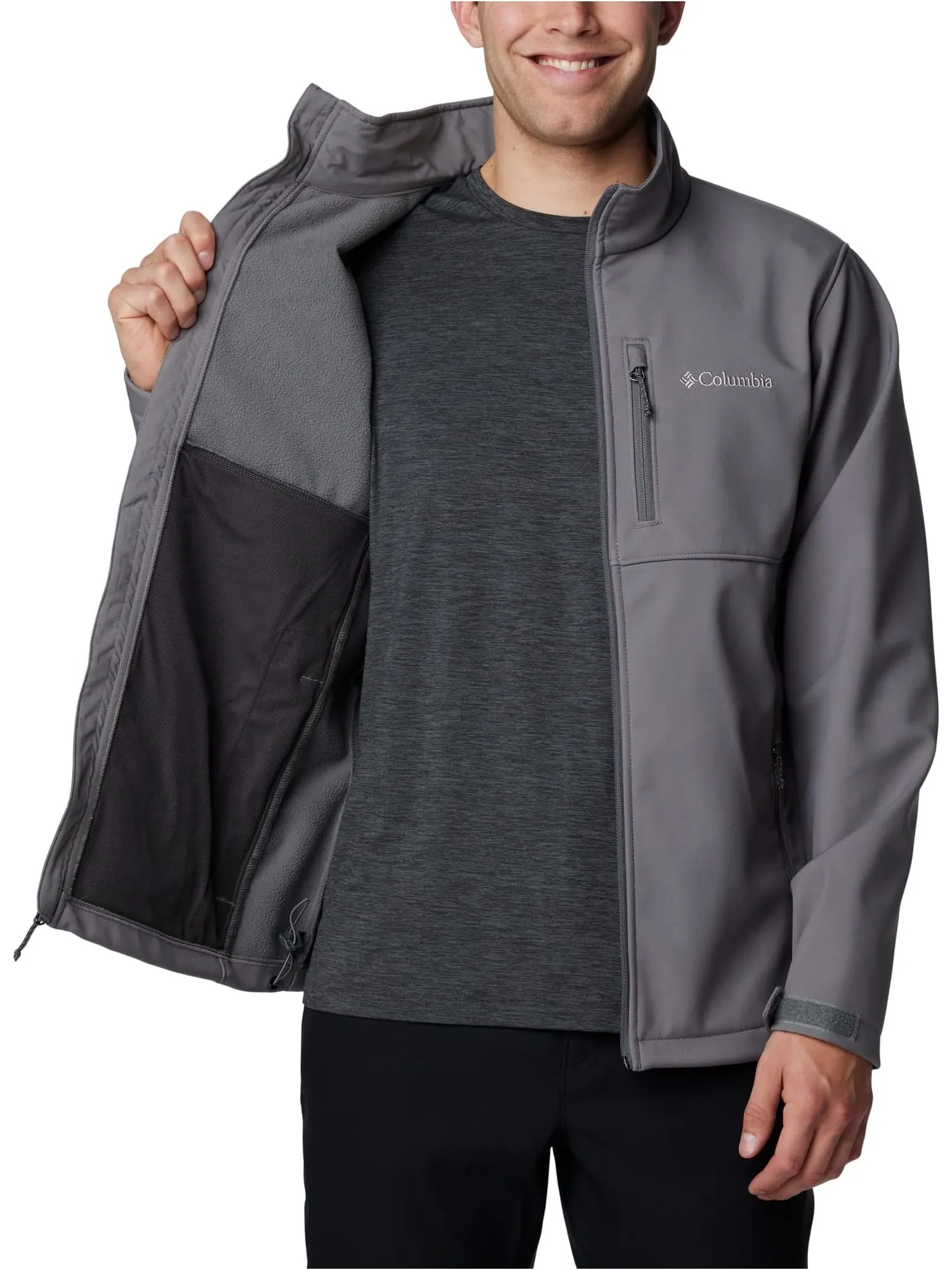 Куртка Columbia Ascender Softshell Jacket — изображение 3 из 5, серый