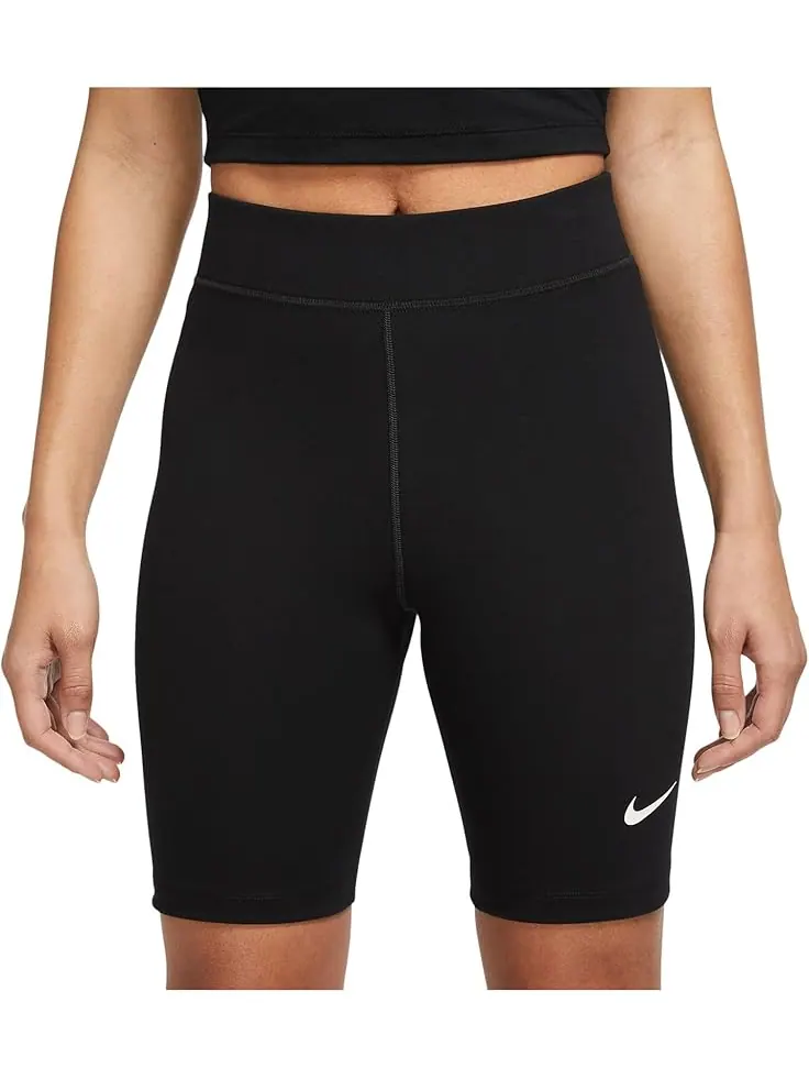 Шорты Nike Sportswear Classic High-rise 8" Shorts — изображение 1 из 3, черный