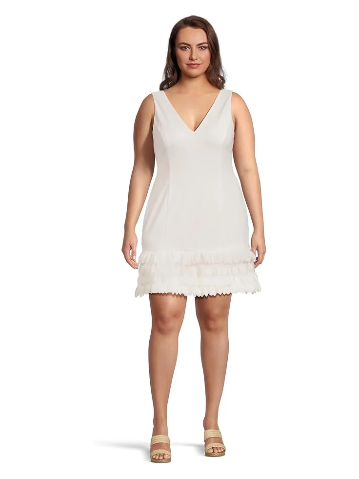 Платье Adrianna Papell 3d Petal Crepe Short Dress