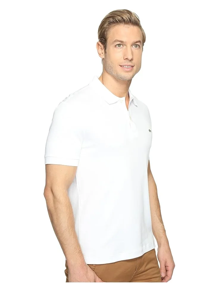 Рубашка-поло Lacoste Ultra Soft Cotton Pima Jersey, классический крой — изображение 4 из 4, белый