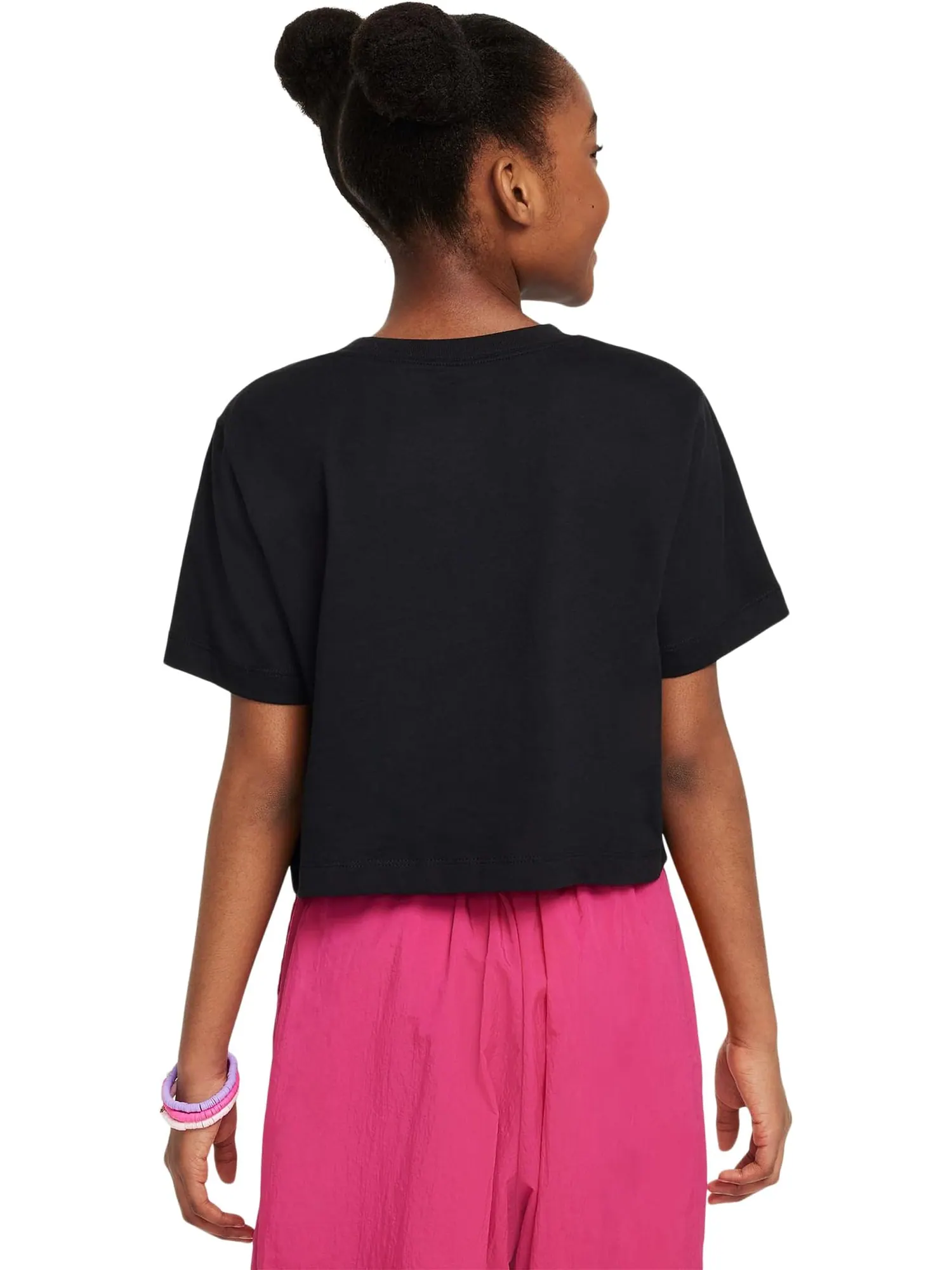 Футболка Nike Kids Cropped Futura T-Shirt — изображение 2 из 4, черный