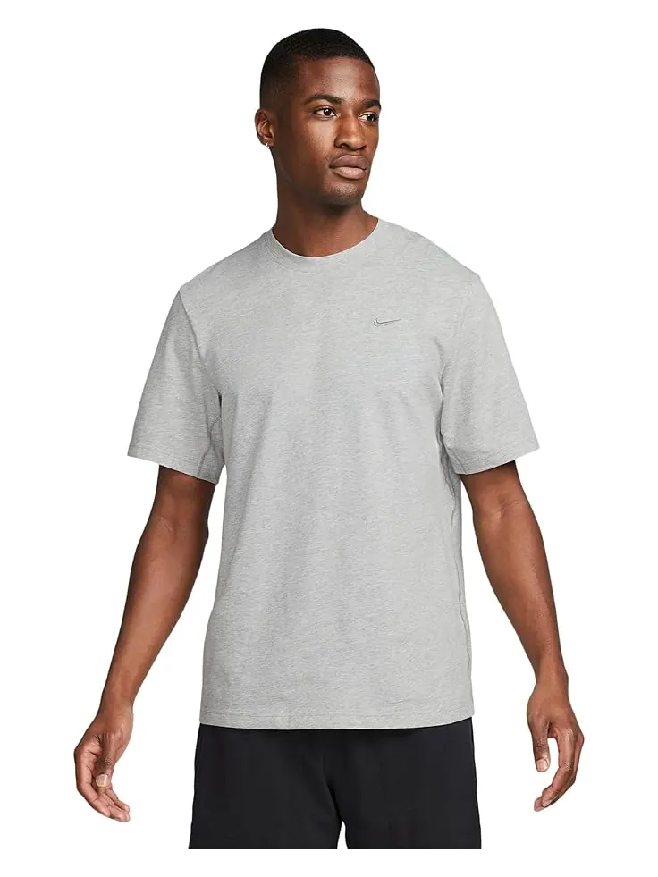 Топ Nike Primary Dri-FIT Short Sleeve Versatile Top — изображение 1 из 4, темный серый//серый