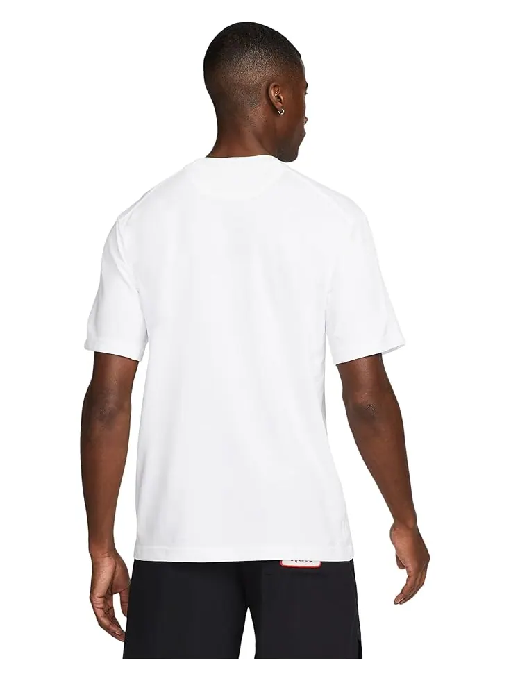 Топ Nike Primary Dri-FIT Short Sleeve Versatile Top — изображение 2 из 3, белый/белый