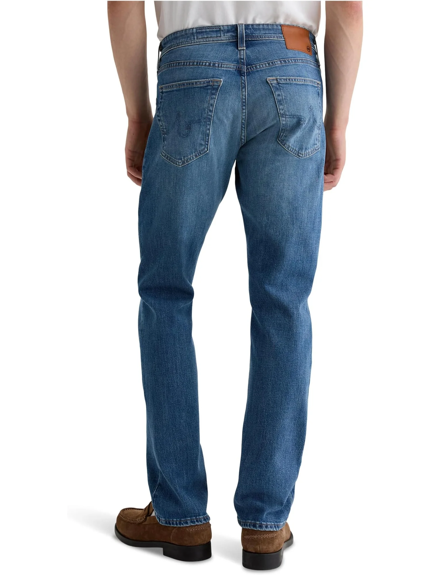 Джинсы AG Jeans Graduate Tailored Leg Jeans In Ashfield — изображение 3 из 6, пепельный