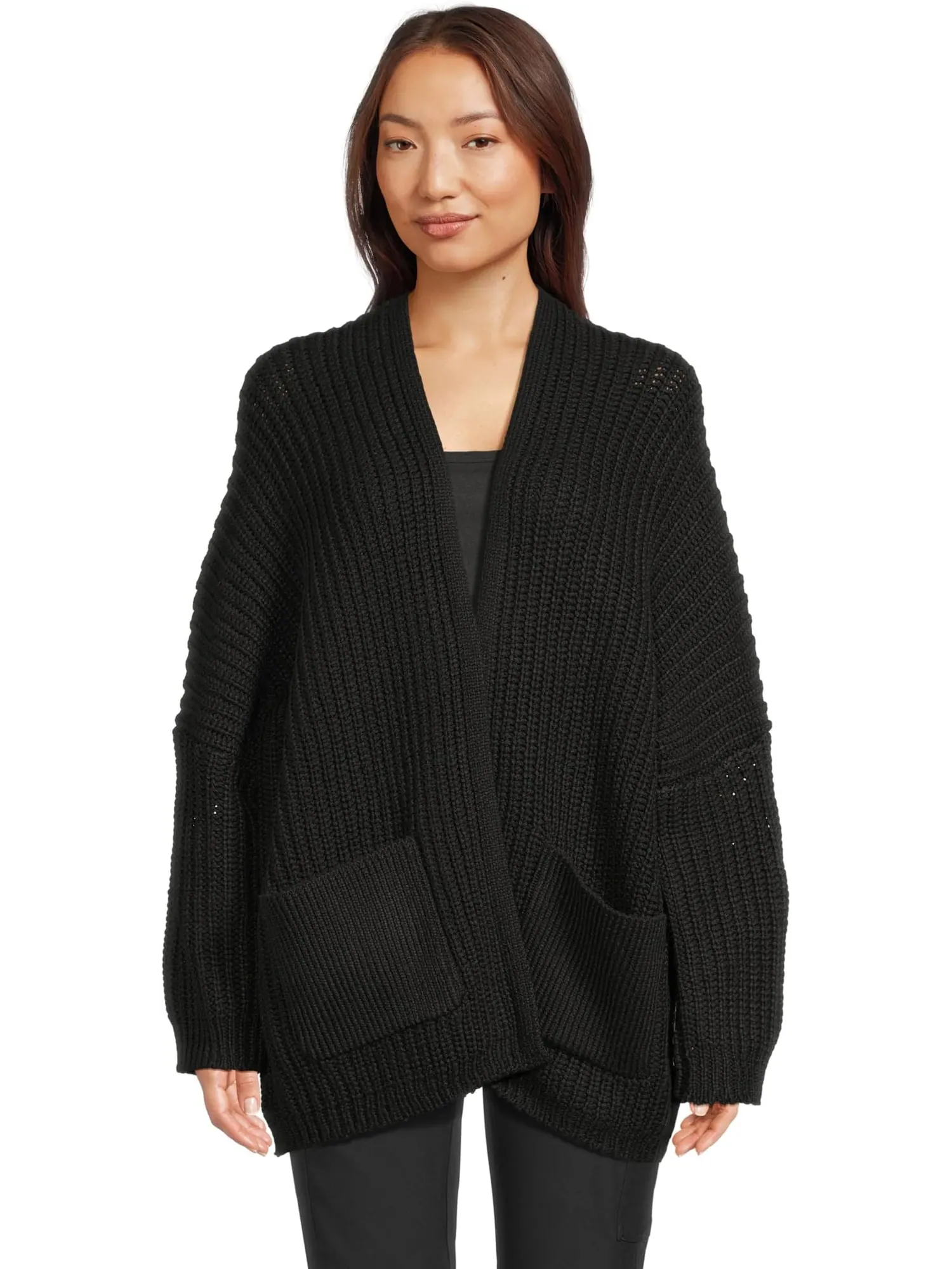 Свитер Prana Women's Sunday River Long Cardigan — изображение 1 из 5, черный