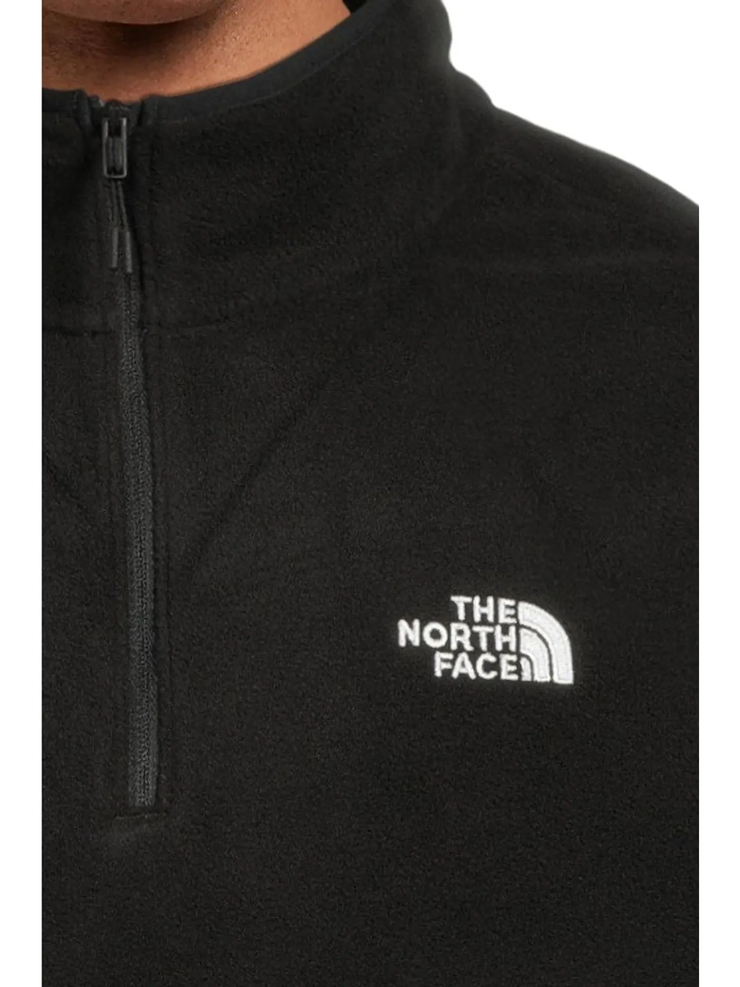 Мужская флисовая куртка Glacier с застежкой-молнией ¼ The North Face — изображение 4 из 5, черный