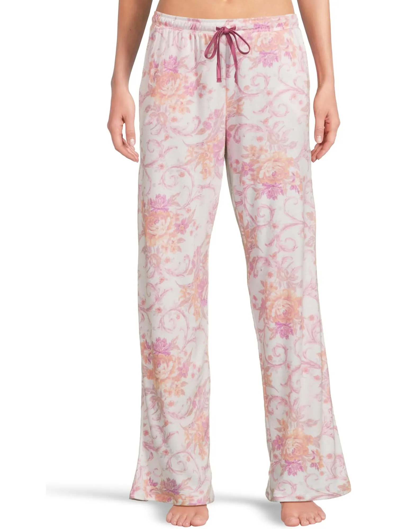 Пижама Karen Neuburger Romantic Fields Elbow Sleeve Pajama Set with Lace — изображение 5 из 5, королевский цветок