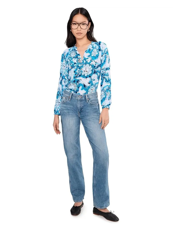 Женский топ Lilly Pulitzer Elsa — изображение 2 из 5, синий