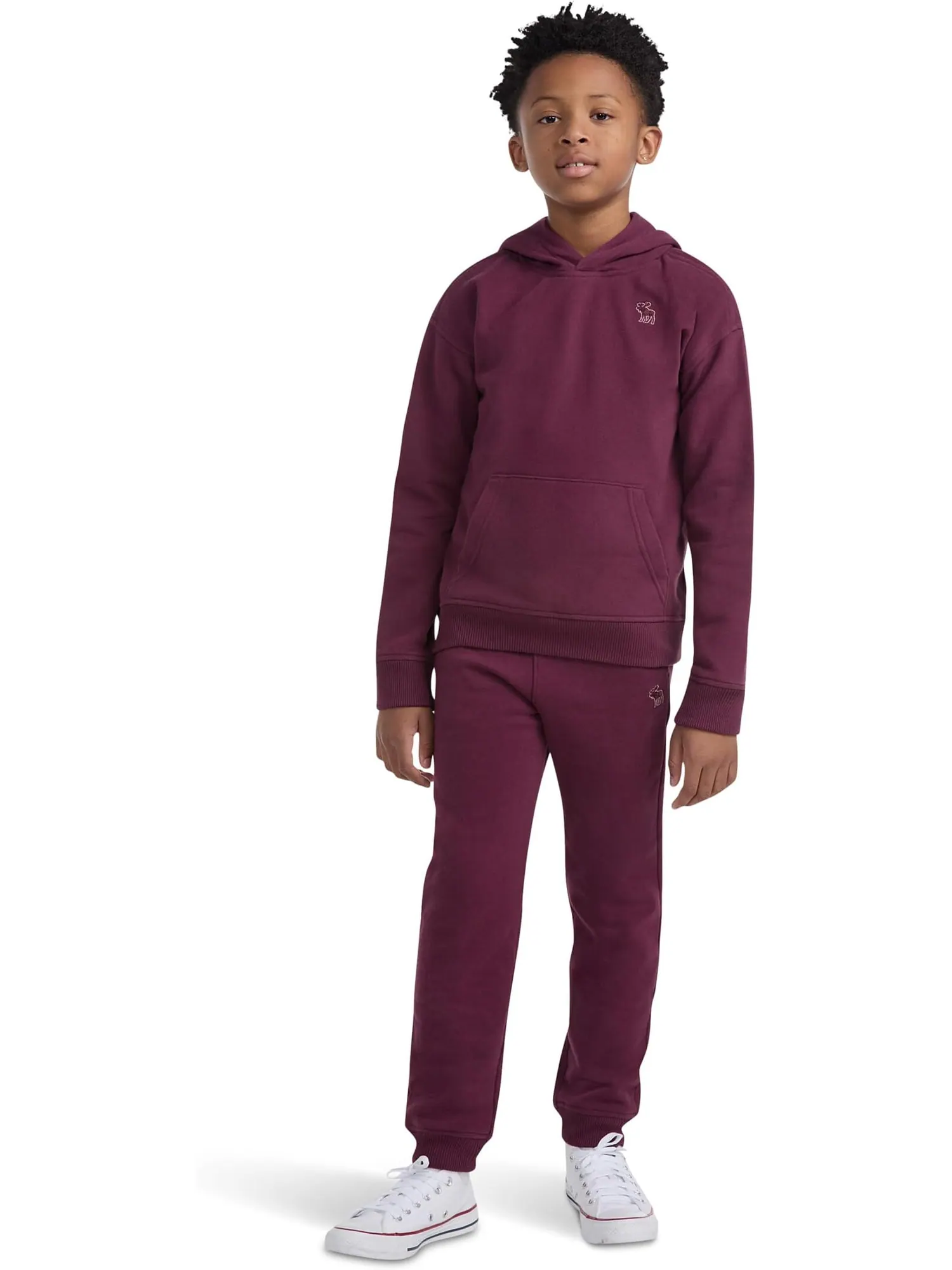 Толстовка с капюшоном Essentials из флиса abercrombie kids — изображение 3 из 3, фиг
