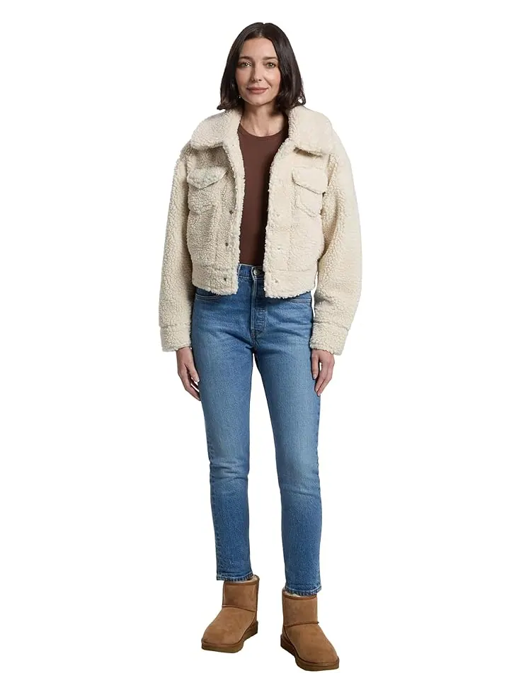 Женская куртка UGG Frankie Short Trucker — изображение 5 из 5, натуральный тон