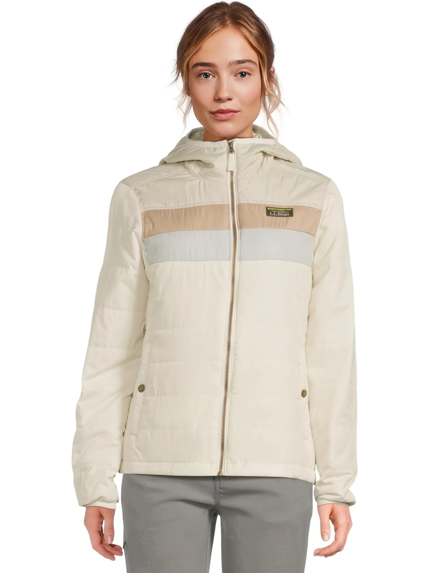 Женская куртка Mountain Classic с капюшоном, цветные блоки L.L.Bean