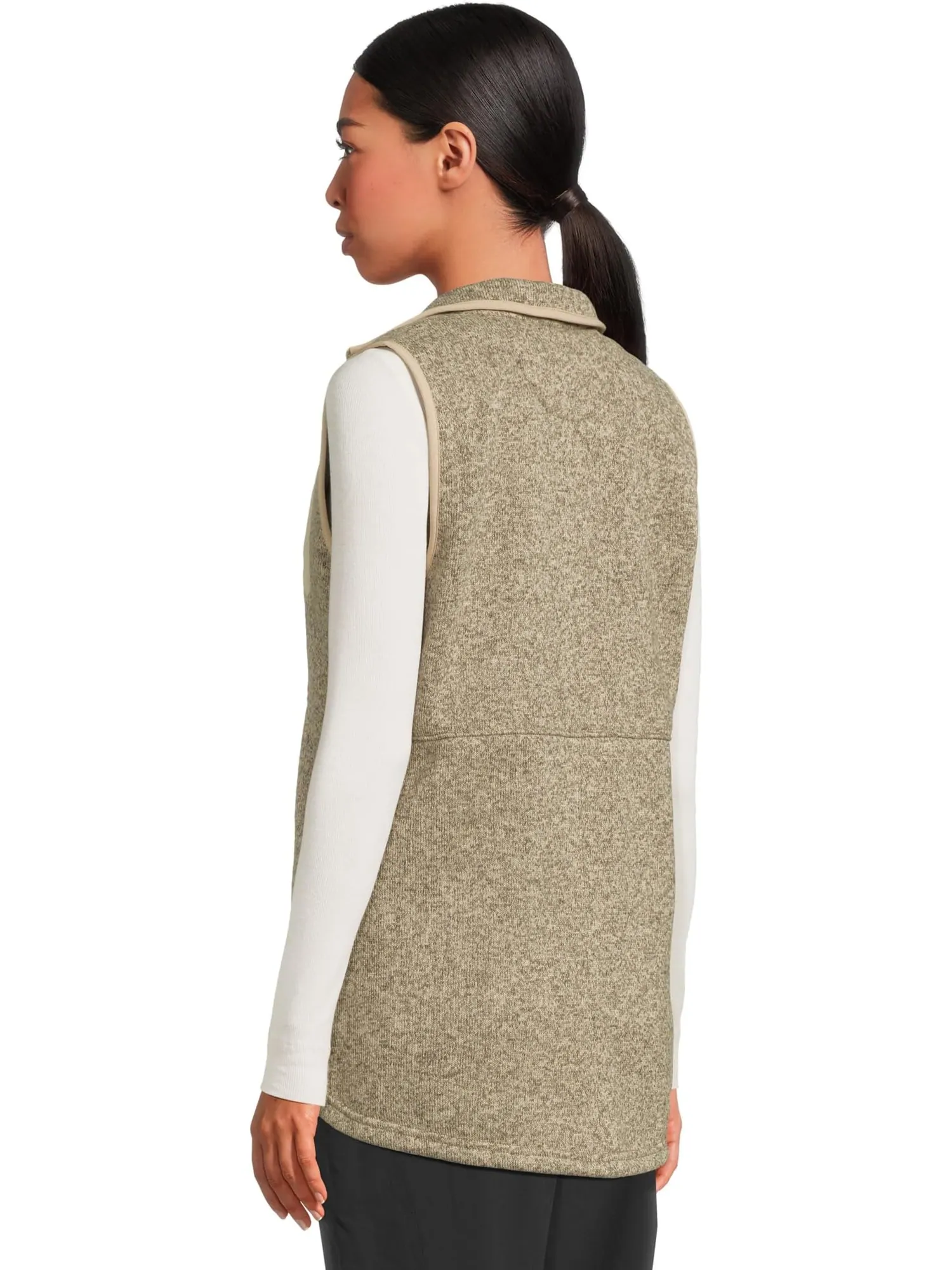 Жилет L.L.Bean Bean's Sweater Fleece Long Vest — изображение 3 из 5, серый