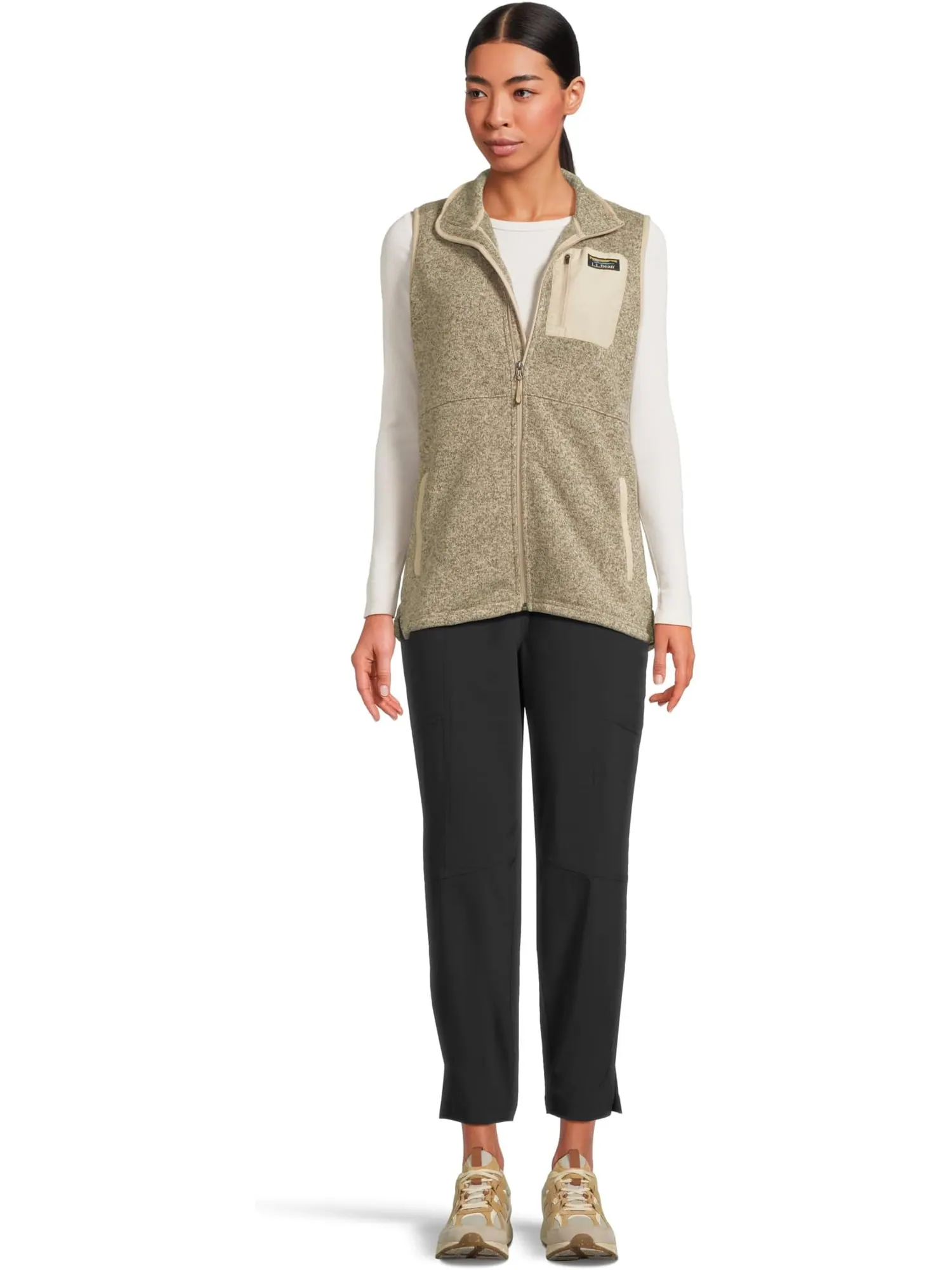 Жилет L.L.Bean Bean's Sweater Fleece Long Vest — изображение 5 из 5, серый