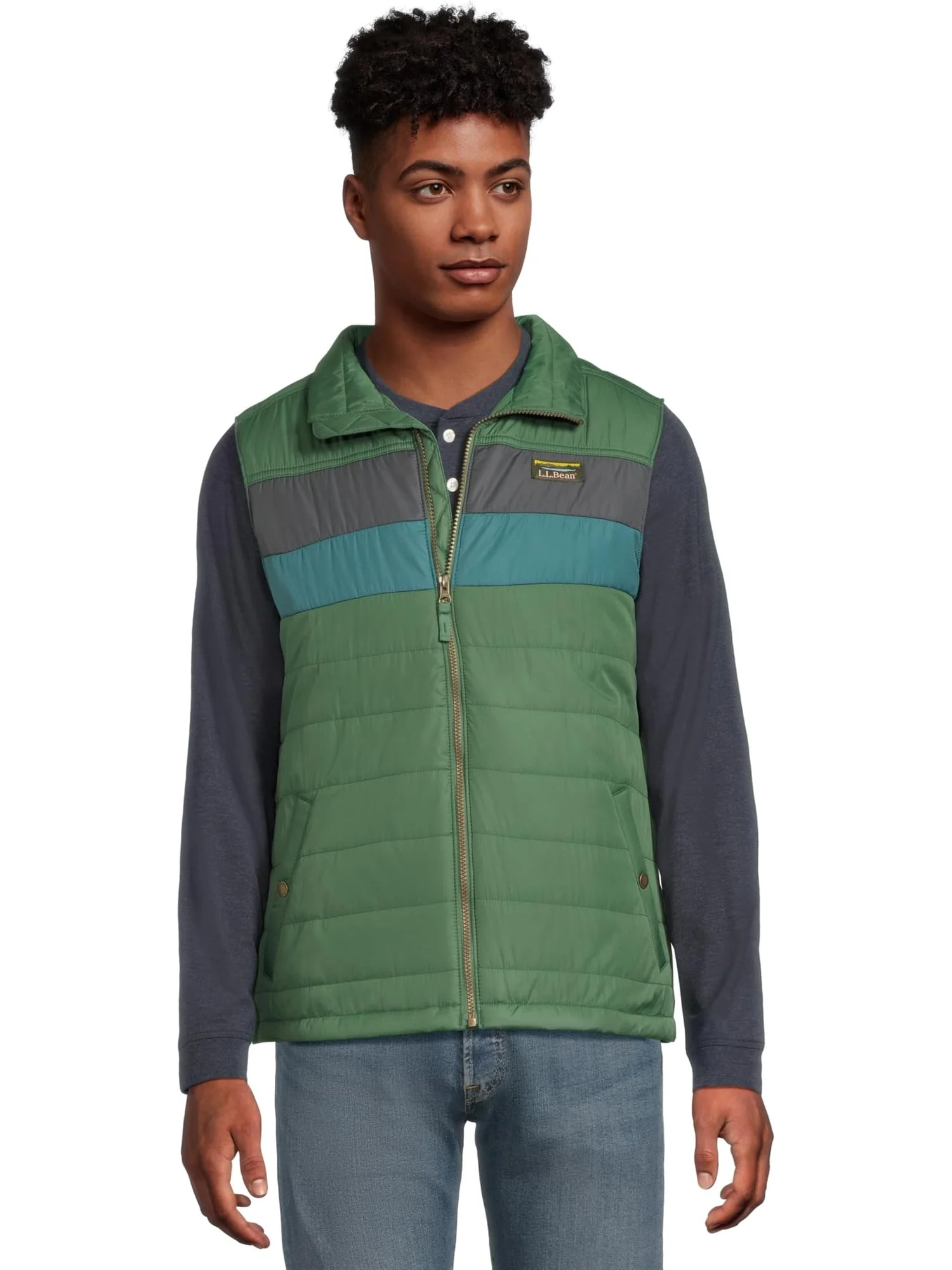 Мужской жилет Mountain Classic Puffer Vest Colorblock Regular L.L.Bean
