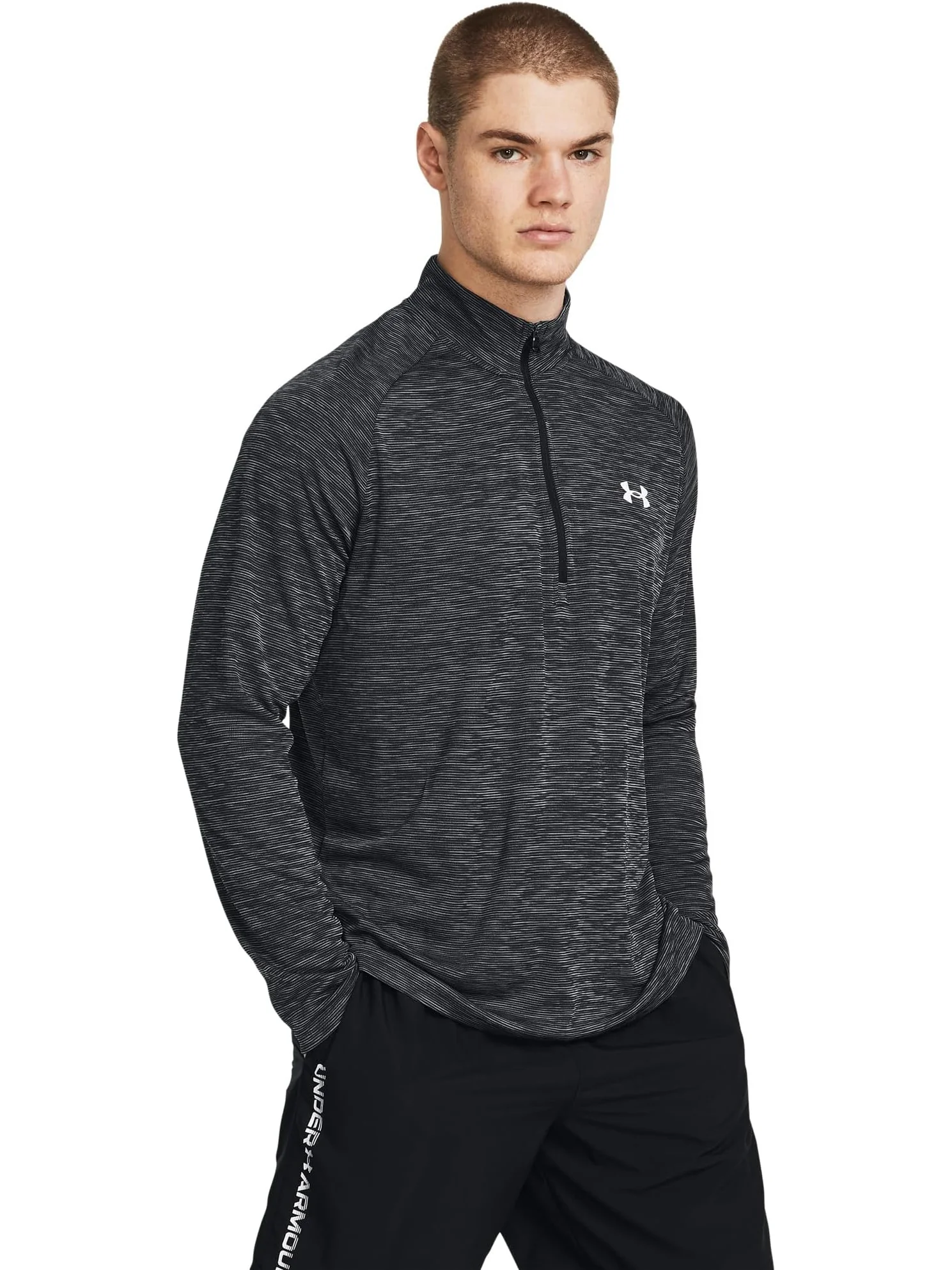 Мужская техническая текстурированная куртка с застежкой-молнией 1/2 Under Armour, Castlerock/Castlerock