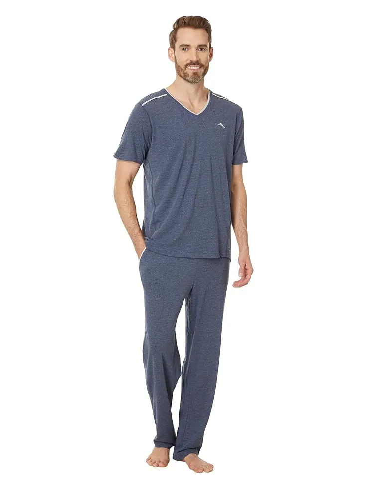 Мужские пижамные брюки Tommy Bahama Cotton Modal Jersey — изображение 4 из 4, темно-синий
