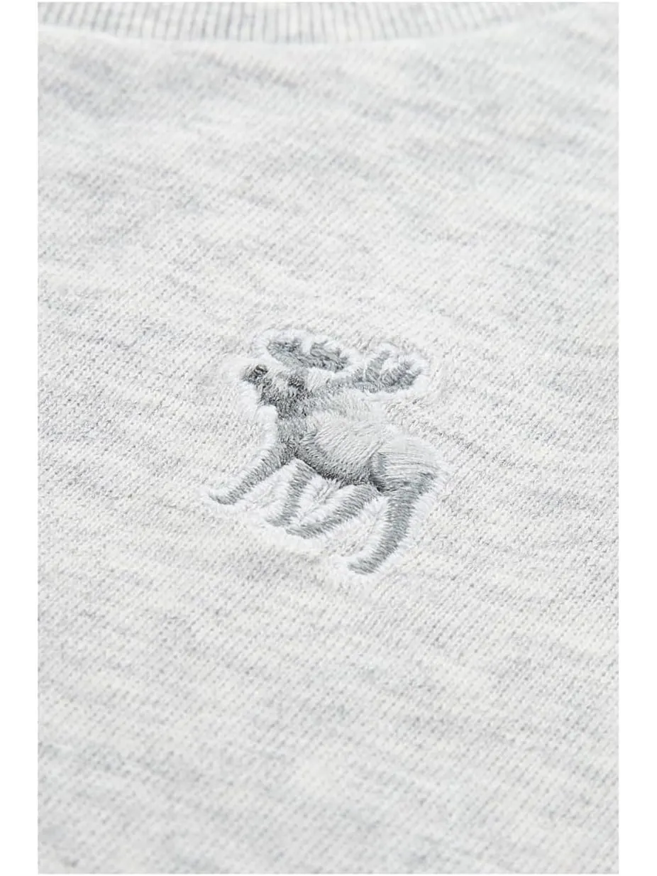 Футболка abercrombie kids Short Sleeve Essential Tee — изображение 3 из 3, светлый серый