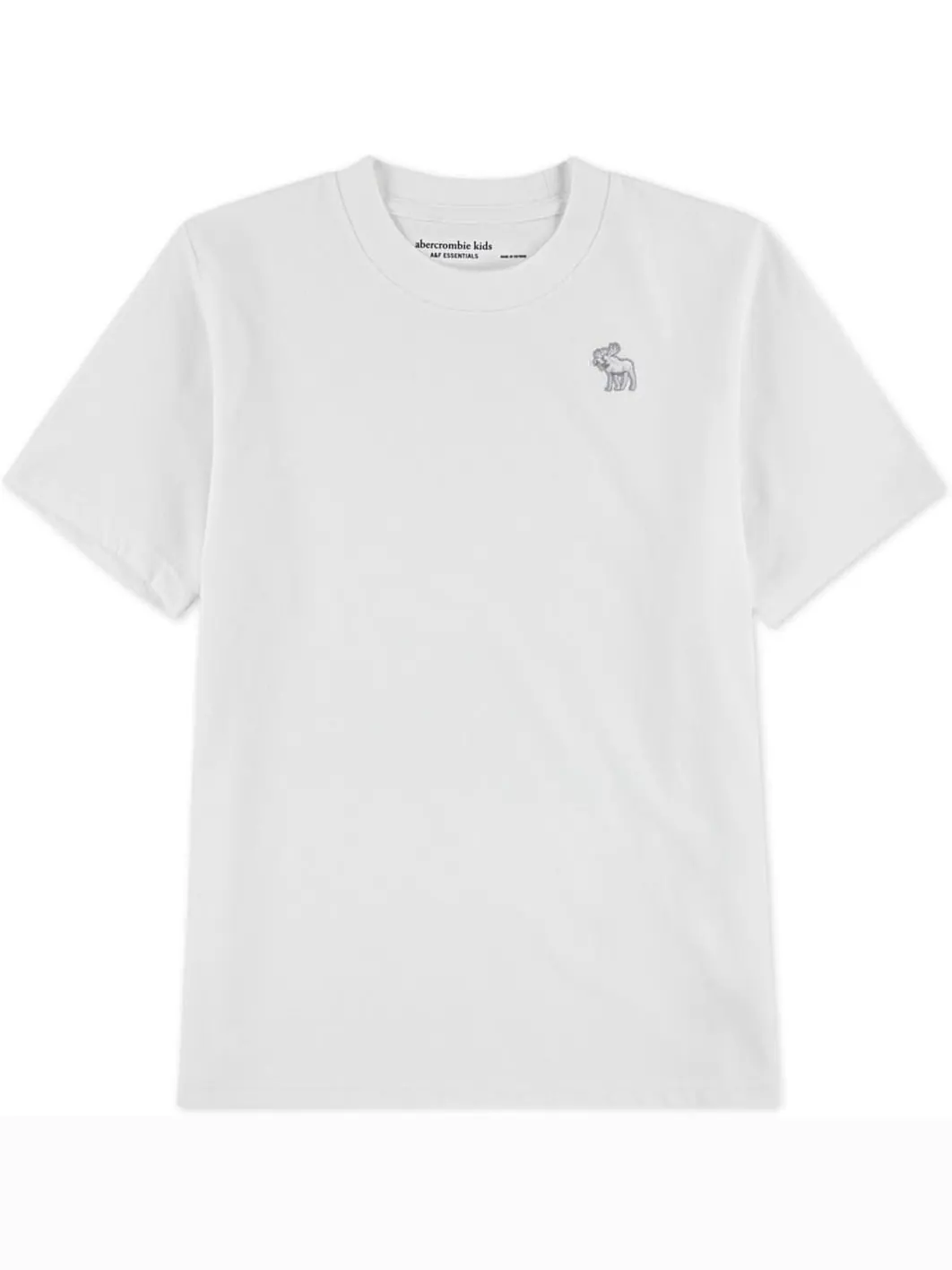 Базовая футболка с коротким рукавом abercrombie kids — изображение 1 из 4, яркий белый
