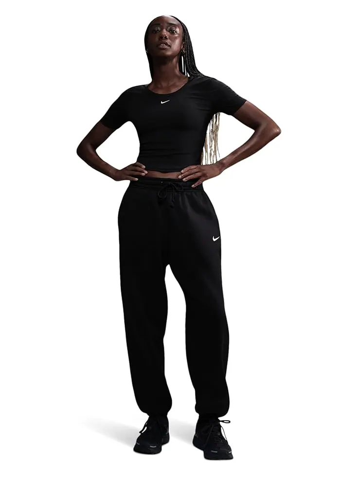 Брюки Nike Sportswear Phoenix Fleece High-waisted Oversized Sweatpants — изображение 1 из 2, черный