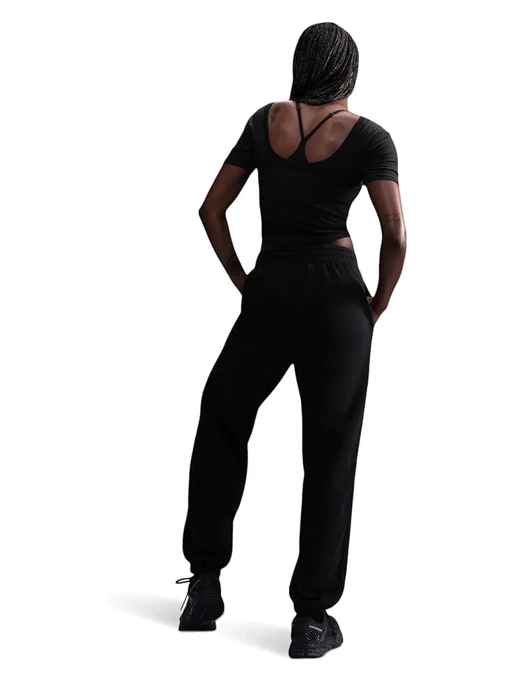 Брюки Nike Sportswear Phoenix Fleece High-waisted Oversized Sweatpants — изображение 2 из 2, черный