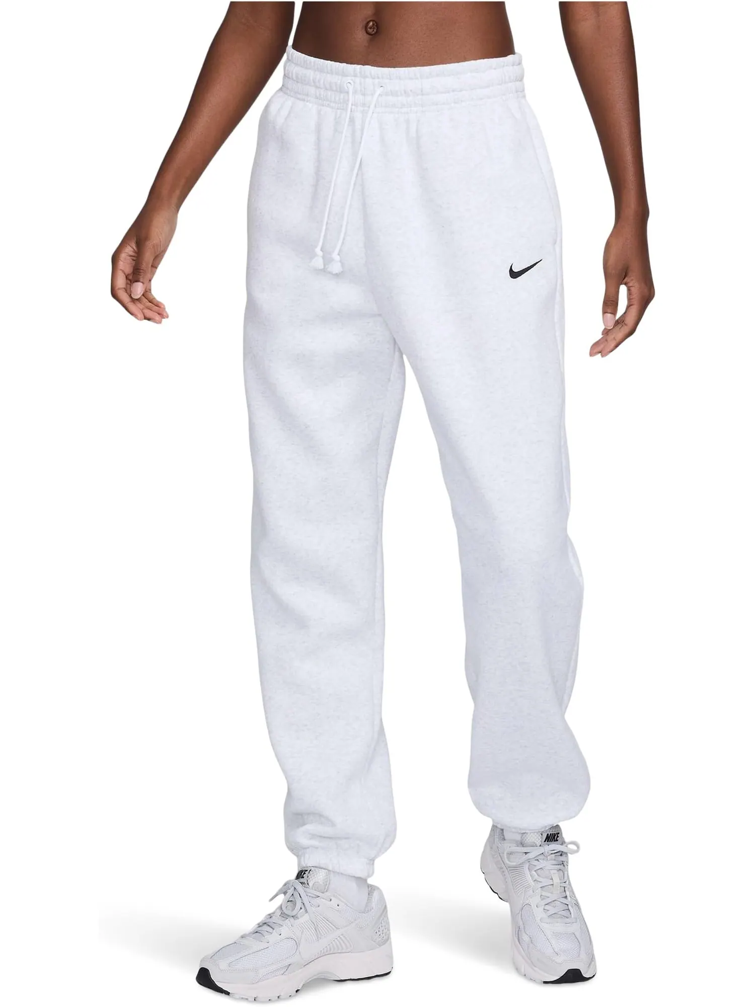Женские спортивные брюки Phoenix Fleece с высокой талией, свободные Nike — изображение 1 из 4, черный