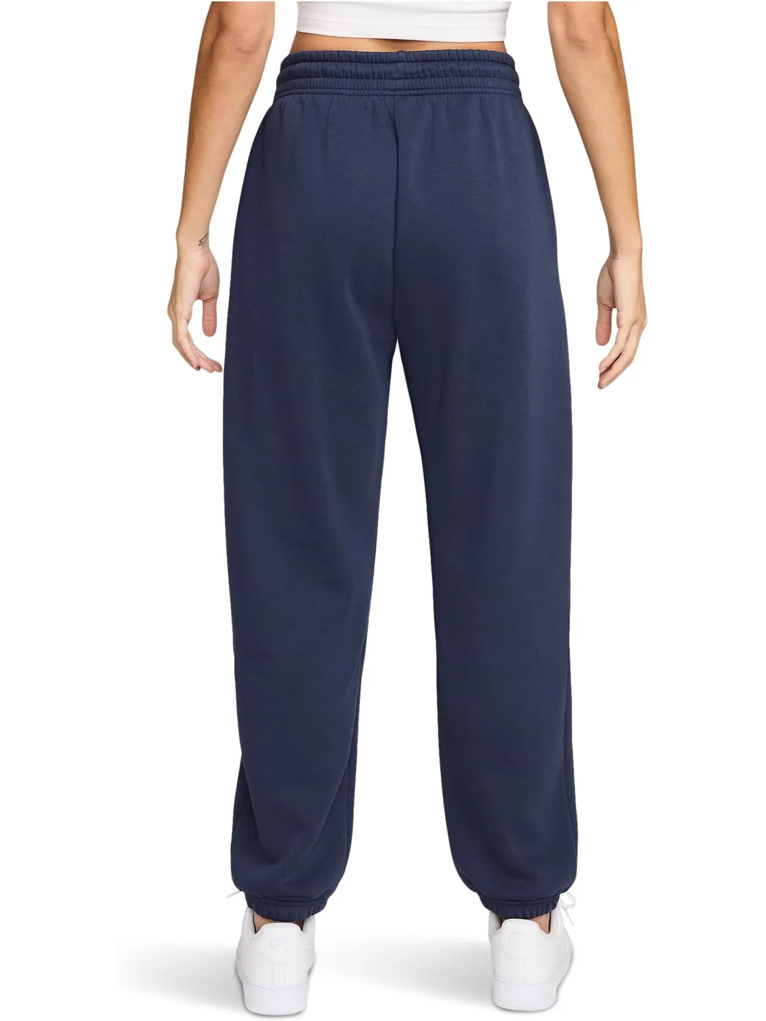 Брюки Nike Sportswear Phoenix Fleece High-waisted Oversized Sweatpants — изображение 2 из 3, темно-синий