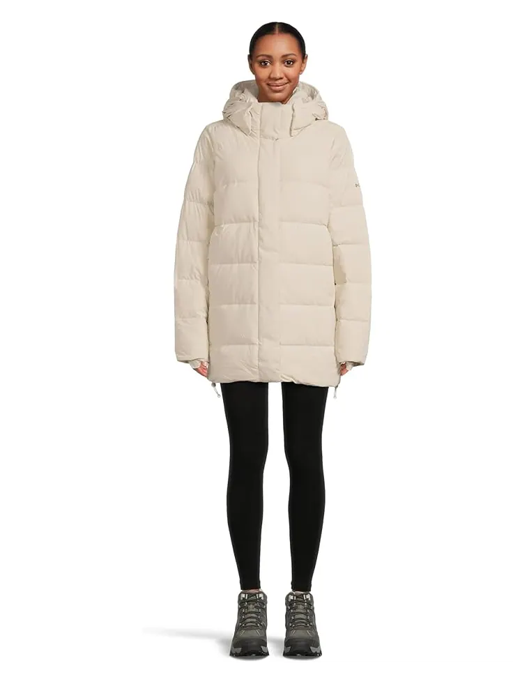 Женская куртка Columbia Amaze Puff Mid Hooded — изображение 5 из 5, серый