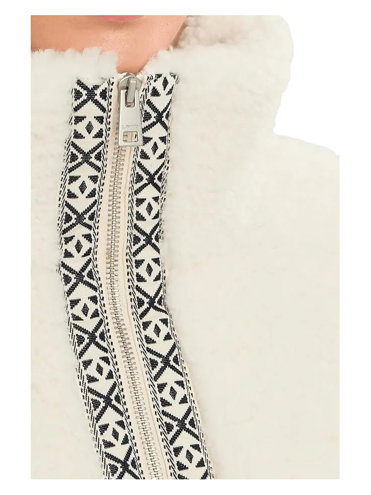 Женская куртка Levi's Sherpa Teddy — изображение 5 из 5, миндальный
