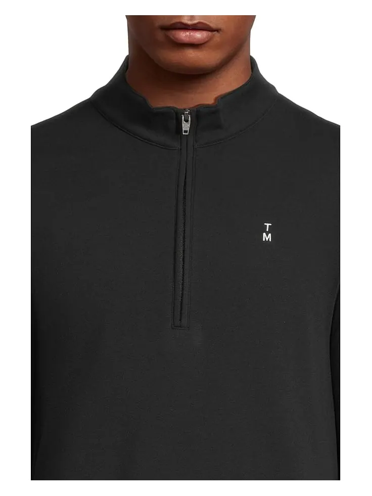 Мужская куртка 1/4 zip Travis Mathew Happier Hour TravisMathew — изображение 4 из 5, черный
