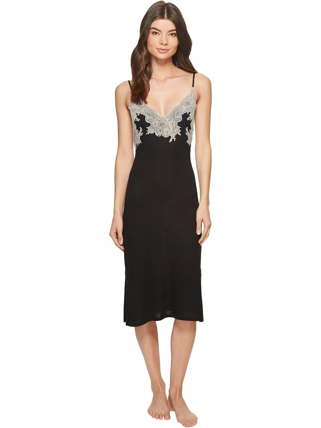 Luxe Shangri-La Slip Natori — изображение 1 из 4, черный