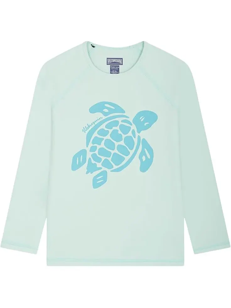 Эластичный 3D-купальник Solid Sculpt Swim 3D Jersey Stretch (для малышей/детей постарше) Vilebrequin Kids, селадон