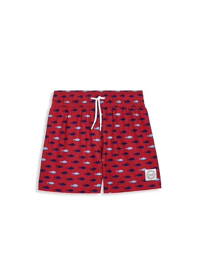 Плавки Core Poly Swim Trunks Abercrombie Kids — зеленый