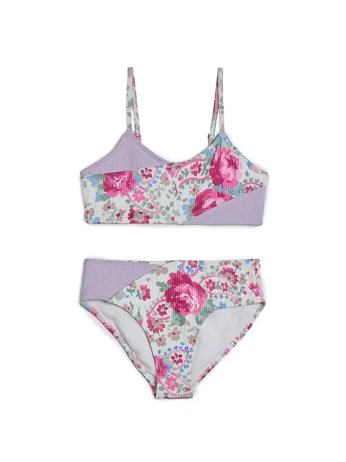 Купальник двухчастный cross wrap Abercrombie Kids — изображение 1 из 3, орхидейный