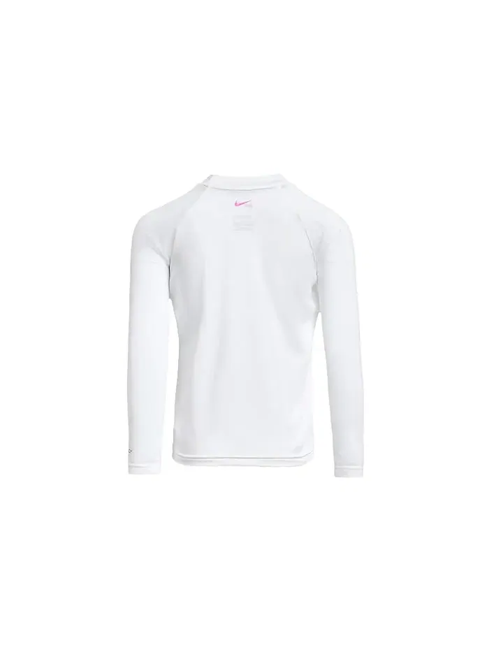 Футболка с длинным рукавом Dri-Fit UV Nike Kids — изображение 2 из 3, белый