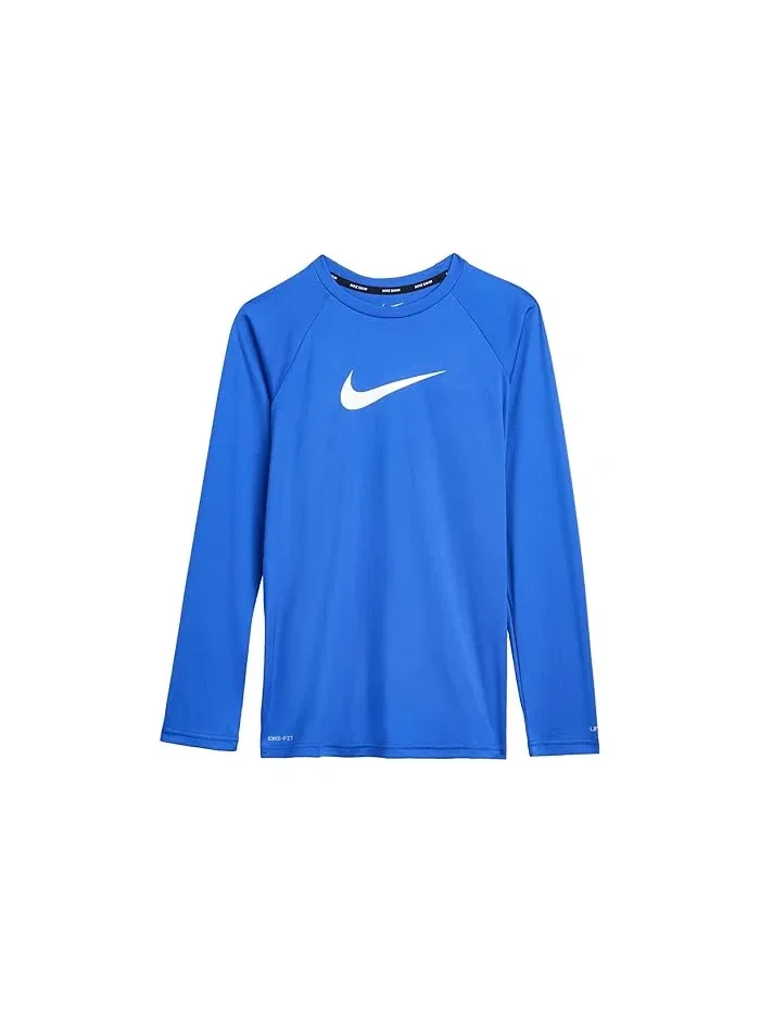 Футболка с длинным рукавом Dri-FIT UV Hydroguard Essential Nike Kids — изображение 1 из 3, гейм роял