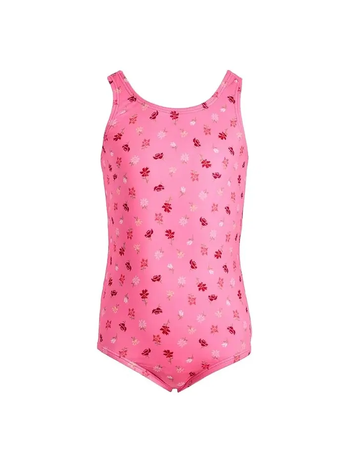 Купальник U-Back Crafted Blooms Nike Kids — изображение 1 из 3, розовый