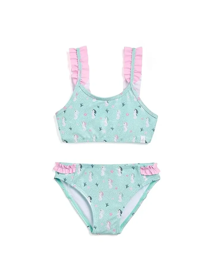 Купальник двухкомпонентный с морским коньком Seahorse Two-Piece Swimsuit Deux par Deux — черный