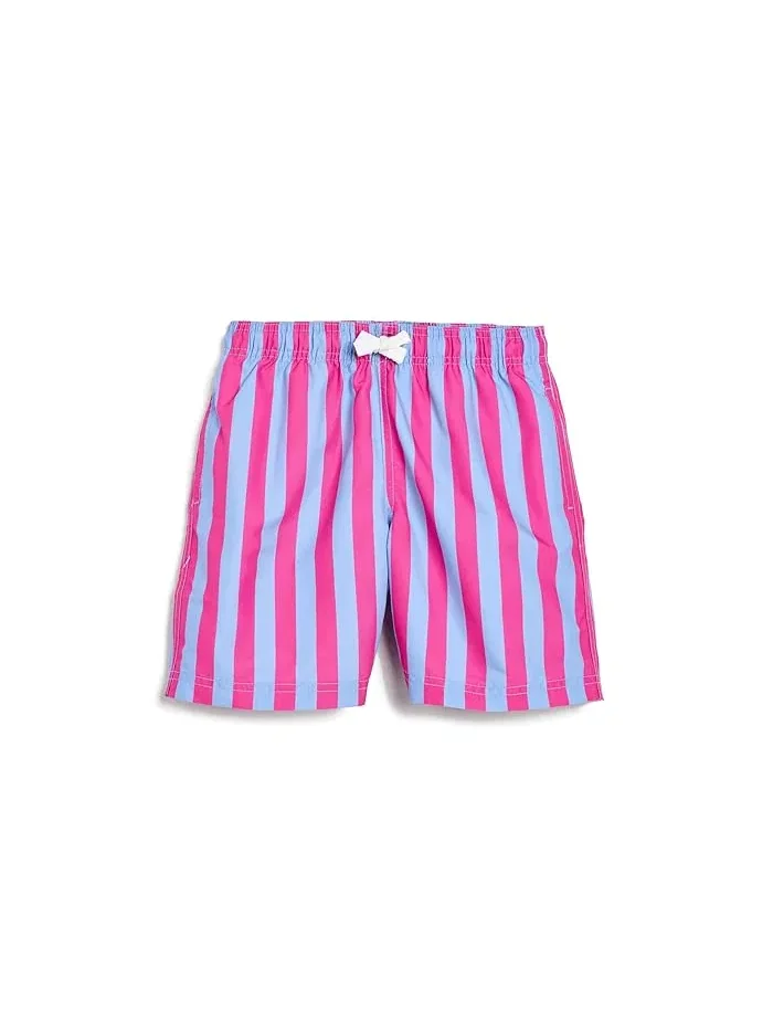 Плавки полосатые Cabana Striped Trunks Hanna Andersson — розовый