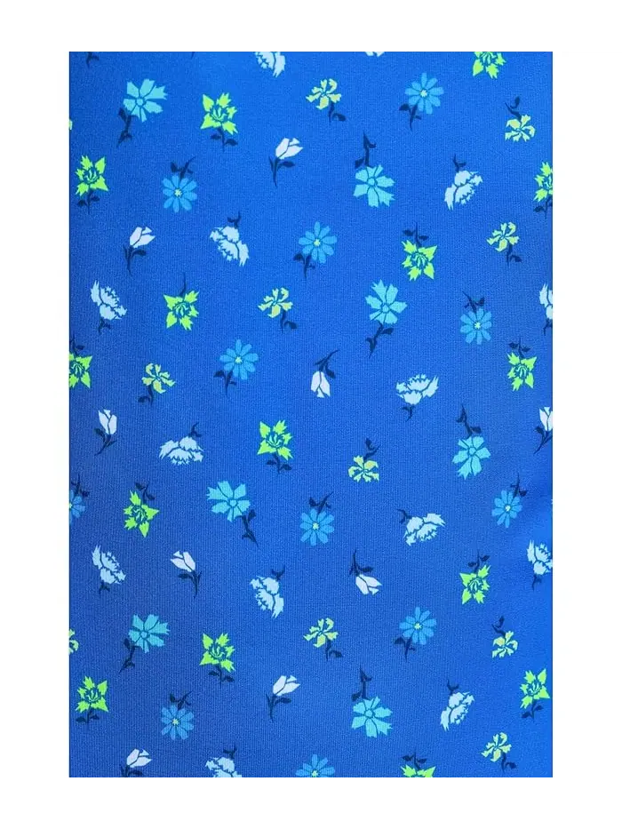 Купальник танкини с принтом Nike Kids Crafted Blooms Spiderback — изображение 3 из 3, синий