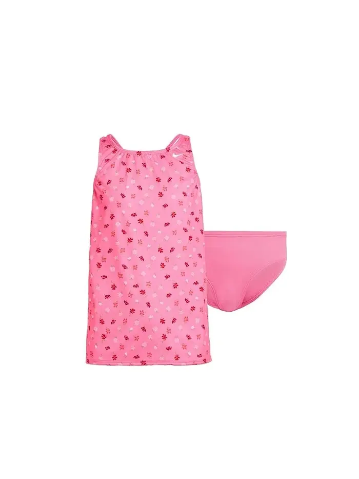 Купальник-танкини с принтом Crafted Blooms Spiderback Nike Kids — изображение 1 из 3, белый/белый/белый