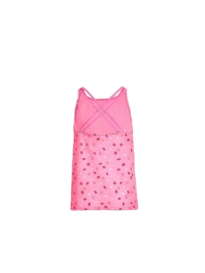 Купальник-танкини с принтом Crafted Blooms Spiderback Nike Kids — изображение 2 из 3, белый/белый/белый