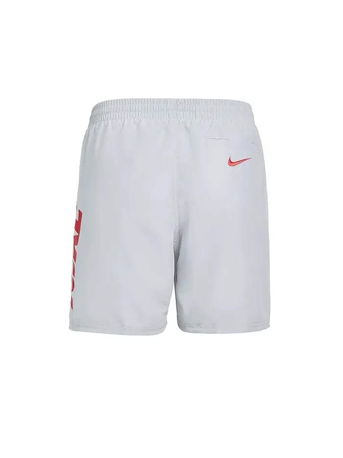 Плавки Nike Kids Breaker Cutout Swoosh 4" Brief Lined Volley — изображение 2 из 3, серый