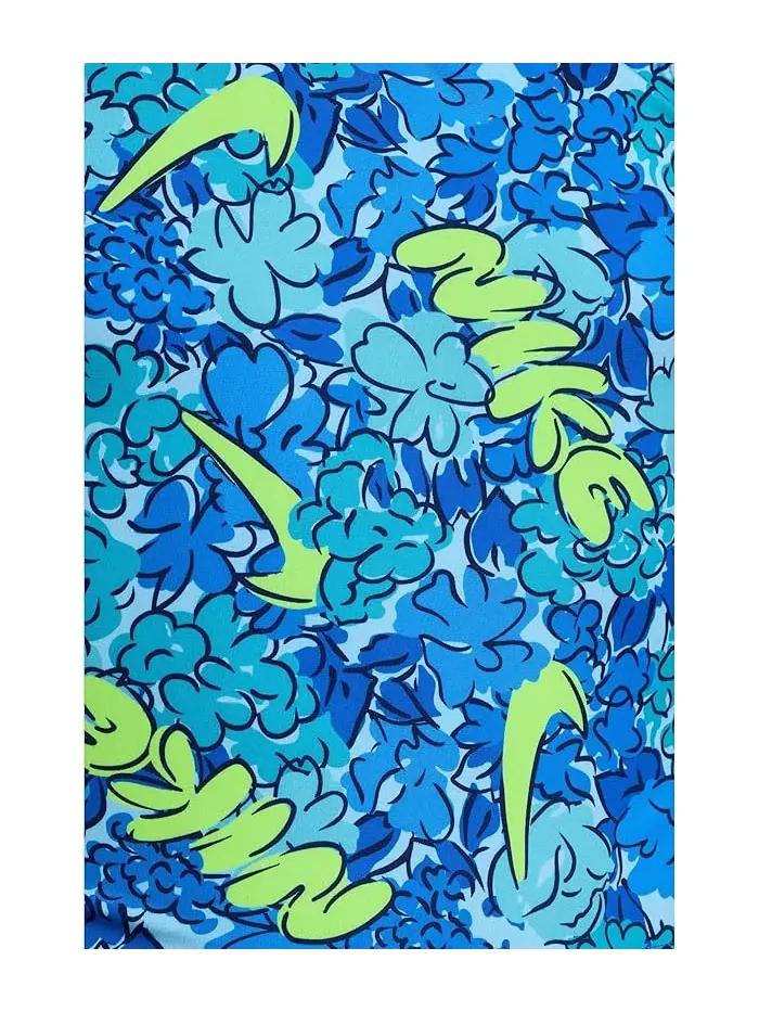 Купальник раздельный Doodle Floral Spiderback Midkini Set Nike Kids — изображение 3 из 3, синий