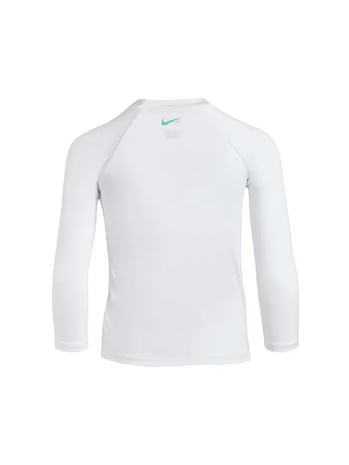 Купальный костюм Long Sleeve Hydroguard Top & 5" Volley Short Set Nike Kids — изображение 2 из 3, черный