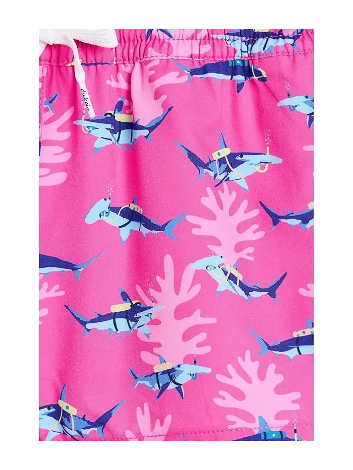 Плавки с акулами Bright Pink/Pattern Base, Chubbies Kids — изображение 3 из 3, яркий розовый