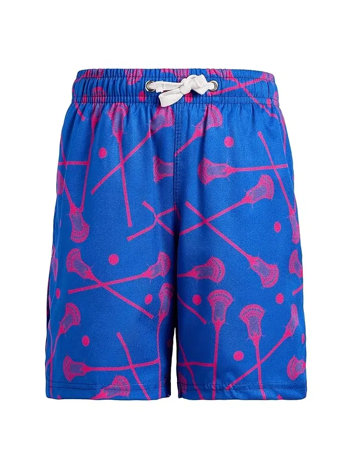Плавки для мальчиков с принтом лакросс Guys Lacrosse Swim Trunks ChalkTalk SPORTS — изображение 1 из 3, мульти