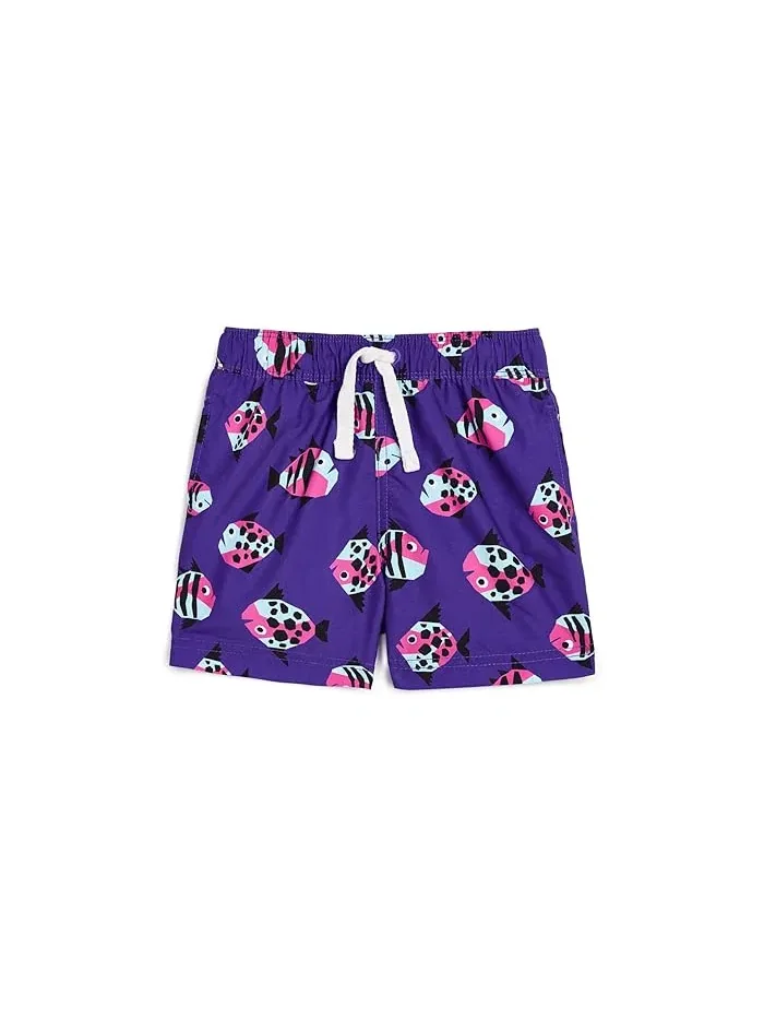 Плавки классические Printed Classic Trunks Hanna Andersson, Fishy Fun — мульти